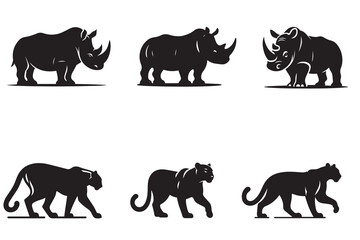 Wild Animal Silhouettes