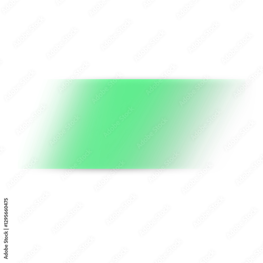 Aufkleber Transparent green gradient button. Abstract geometric shapes rectangle gradient shape on transparent modern style for background, banner, name card, button, sign, sticky note, header, footer, text box