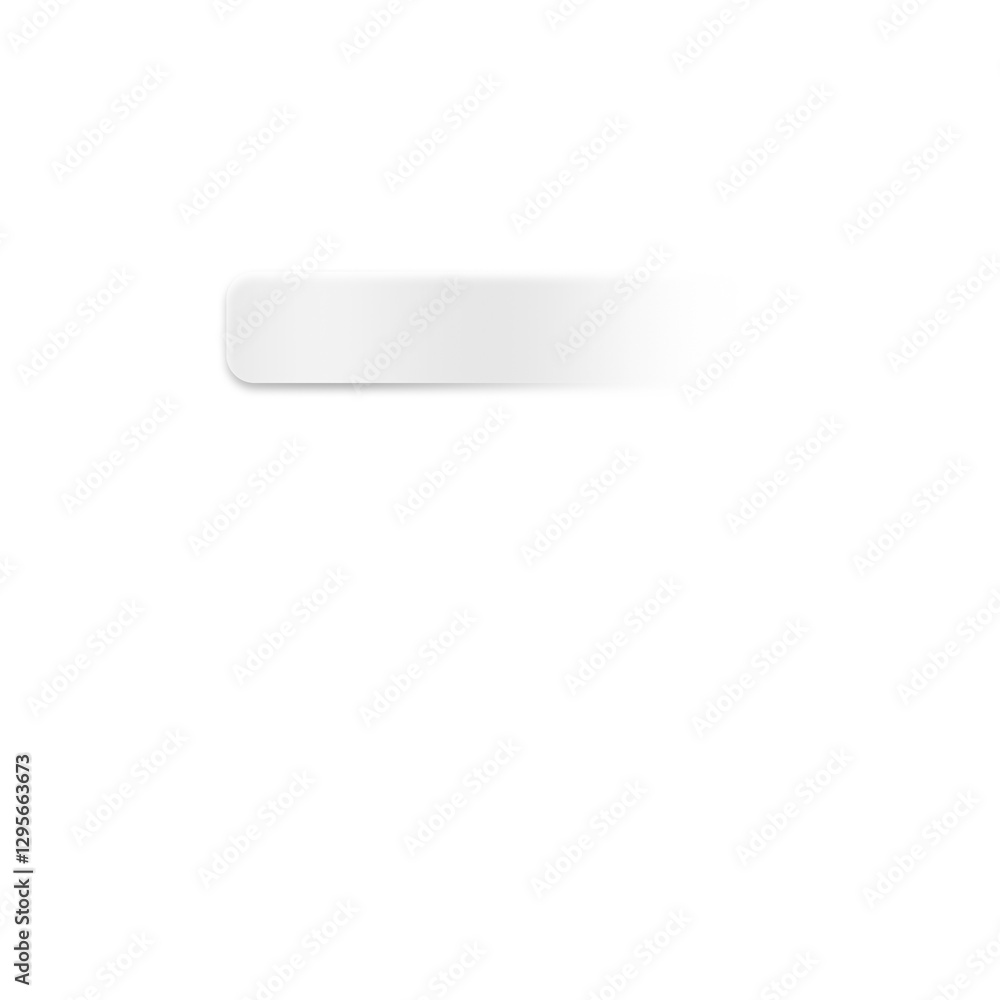 Aufkleber Transparent white gradient bar. Abstract geometric shapes rectangle gradient shape on transparent modern style for background, banner, name card, button, sign, sticky note, header, footer, text box