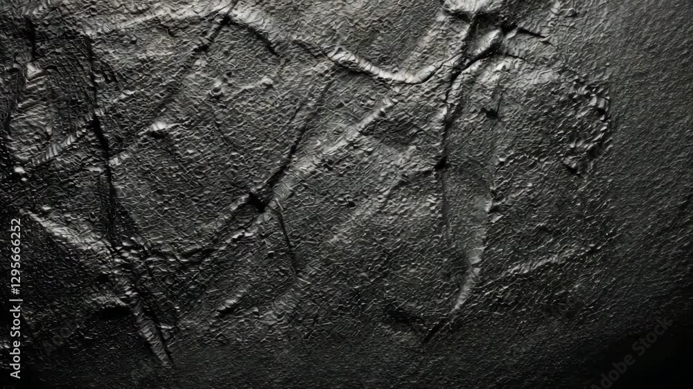 Poster dark texture surface with dynamic light shifting across textured pattern