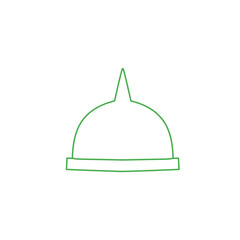Mosque dome outline vector