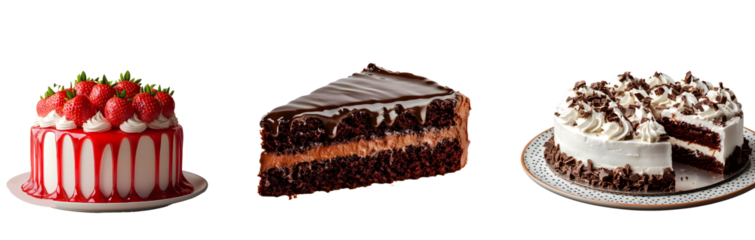 Assorted Chocolate Cakes and Pastries