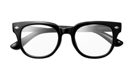黒縁のメガネ