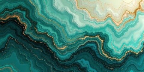 Fototapeta premium Abstract Textured Background with Beautiful Turquoise Swirls