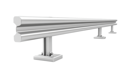 Guardrail isolated on white background