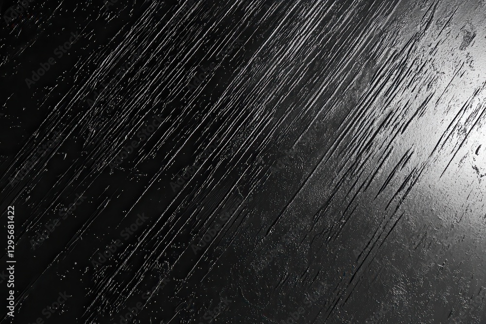 Poster dark textured surface, diagonal lines, studio shot, background blur, design element