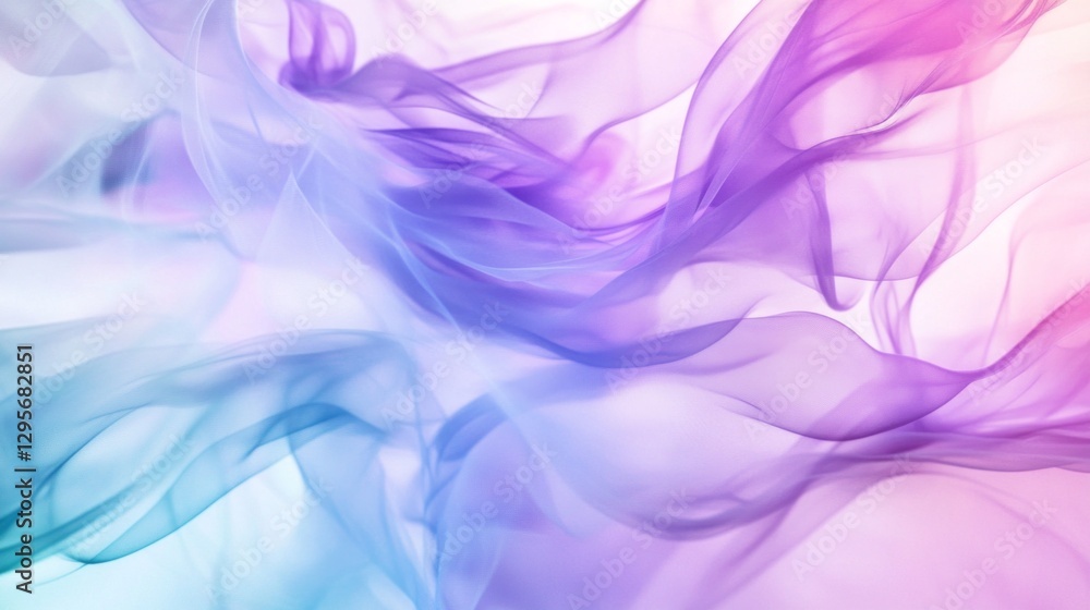 Poster delicate layers of translucent fabric intertwine, creating a harmonious blend of soft shades. the ge