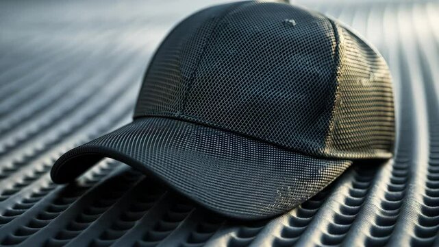 black hat cap modern lifestyle object ai generated video concept