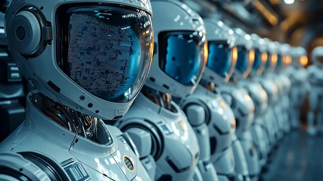 Robotic Assembly Line: A Futuristic Vision of Space Exploration