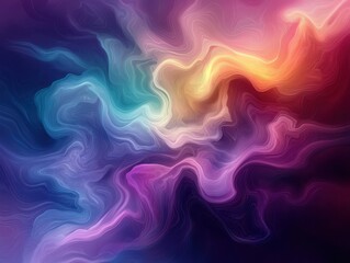 Fototapeta premium A vibrant backdrop of neon shapes, pulsing and shimmering, forming a dynamic and abstract canvas that evokes a sense of energy and motion. 