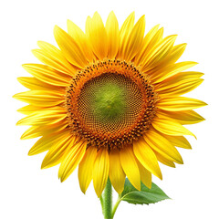 Fototapeta premium sunflower on white background