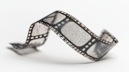 Aged Black and White Film Negative Close Up