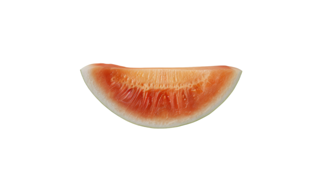 Slice of refreshing watermelon isolated on transparent background