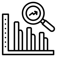 Bar Chart Icon Element For Design