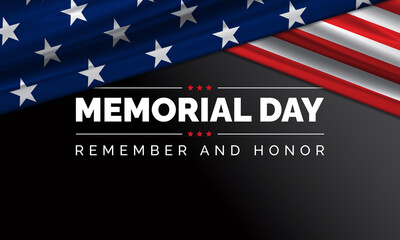 Memorial Day USA Flag Background