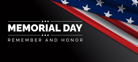 Memorial Day USA Flag Background