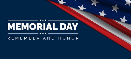 Memorial Day USA Flag Background