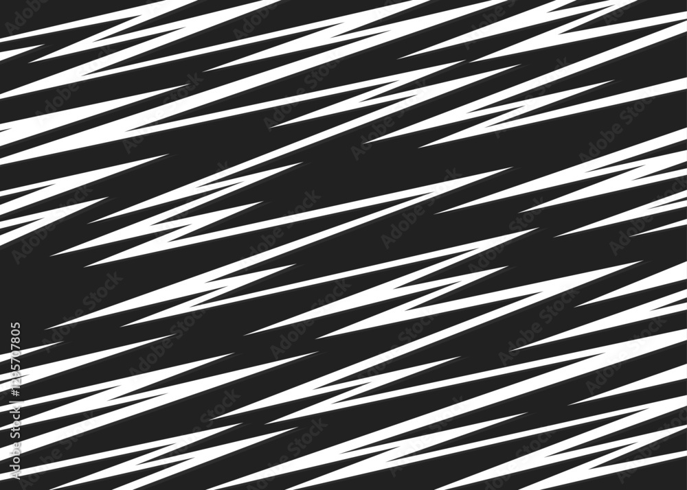 Poster abstract background with diagonal irregular zigzag line pattern