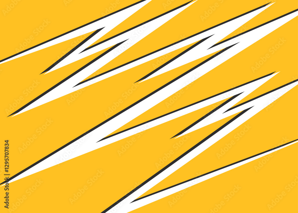Poster abstract background with zigzag line pattern and with some copy space area