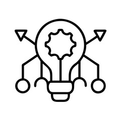 breakthrough idea icon, breakthrough idea line art - simple line art of breakthrough idea, perfect for breakthrough idea logos and icons