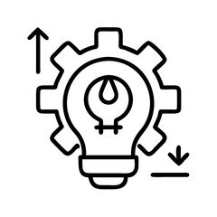 breakthrough idea icon, breakthrough idea line art - simple line art of breakthrough idea, perfect for breakthrough idea logos and icons