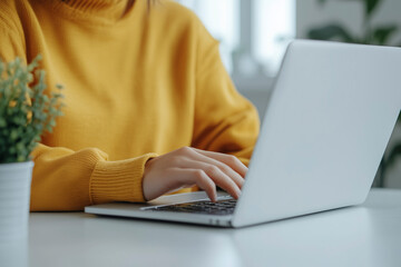 Naklejka premium A vibrant close-up of the creative process in a modern loft setting.