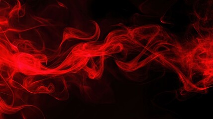Obraz premium Red smoke on a black background