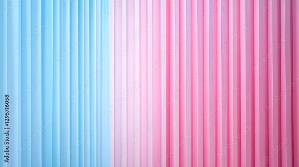 Poster Vertical lines of blue and pink intersect, forming a striking and harmonious pattern that evokes a sense of calm and creativity, inviting artistic inspiration and reflection