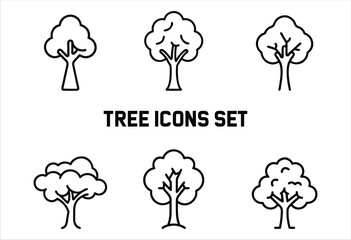 Tree Icons Set Bundle, Bundle Tree, Icon, Set of Tree Icon