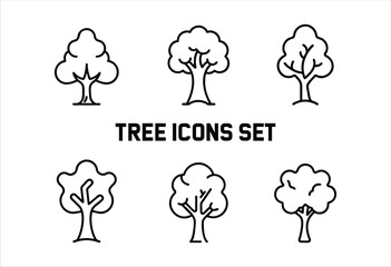 Tree Icons Set Bundle, Bundle Tree, Icon, Set of Tree Icon