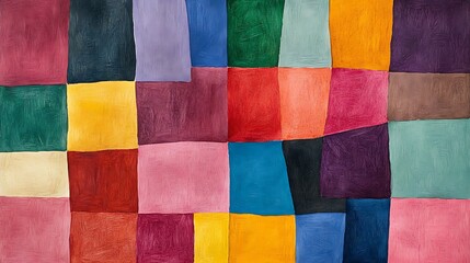 Fototapeta premium Colorful abstract geometric squares