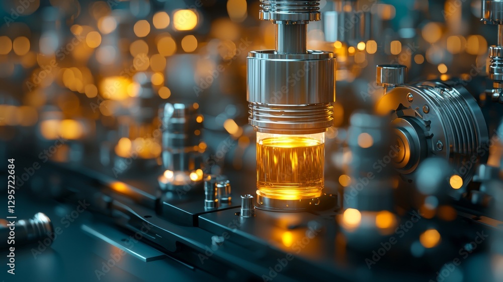 Aufkleber industrial machine operations showcase urban factory high-resolution image modern environment close-