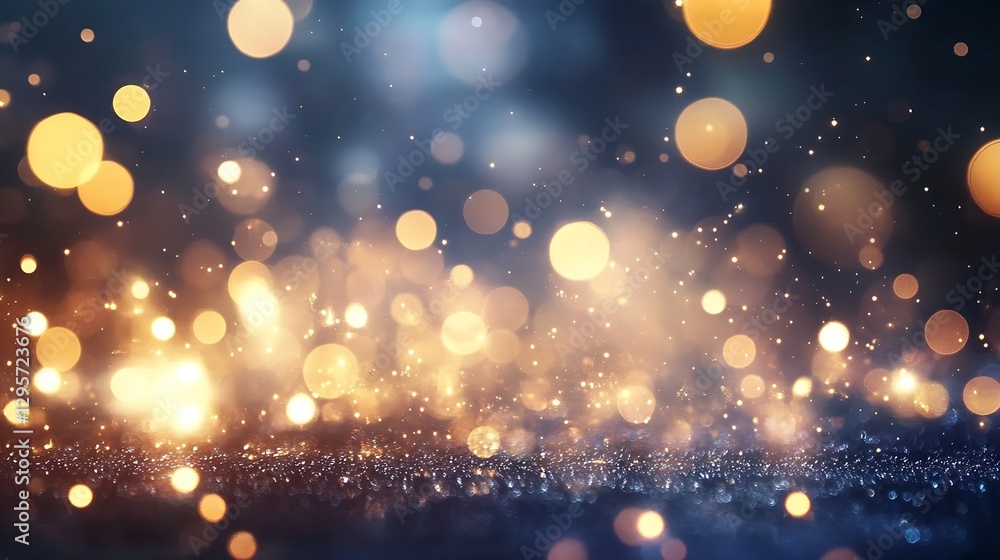 Fototapete captivating bokeh lights creating a magical and dreamy atmosphere with vibrant colors : generative a