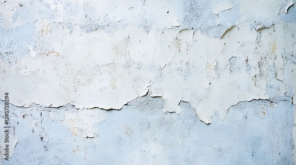 Poster Close up of weathered texture on cracked wall in soft muted colors conveying vintage and rustic design elements : Generative AI