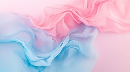 Soft Pastel Fluid Texture on Canvas Surface with Gentle Waves