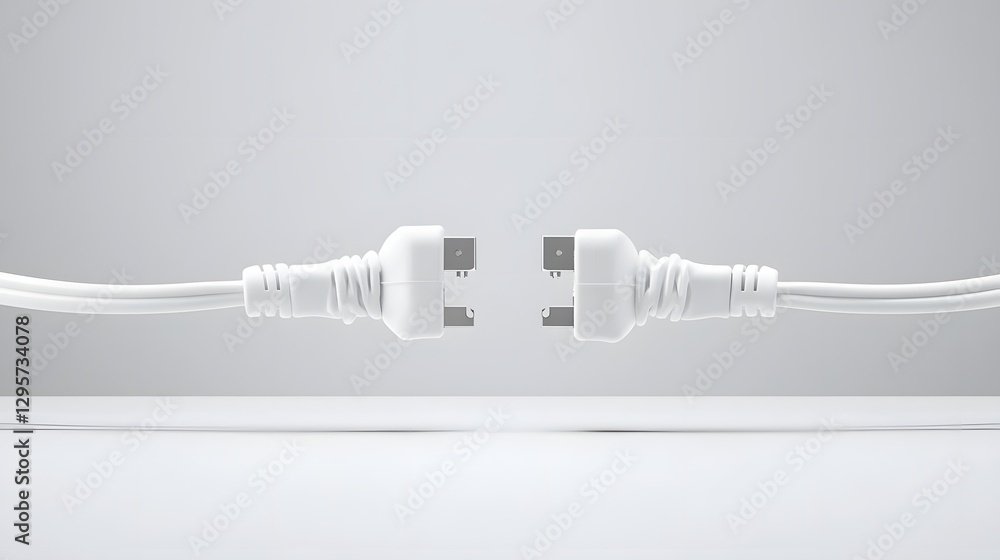 Poster close up of a butt connector being used to join and secure two electrical wires in a clean white stu