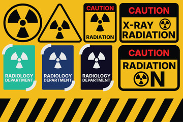 Radiation Warning Signs &ndash; X-Ray Hazard Symbols and Safety Labels