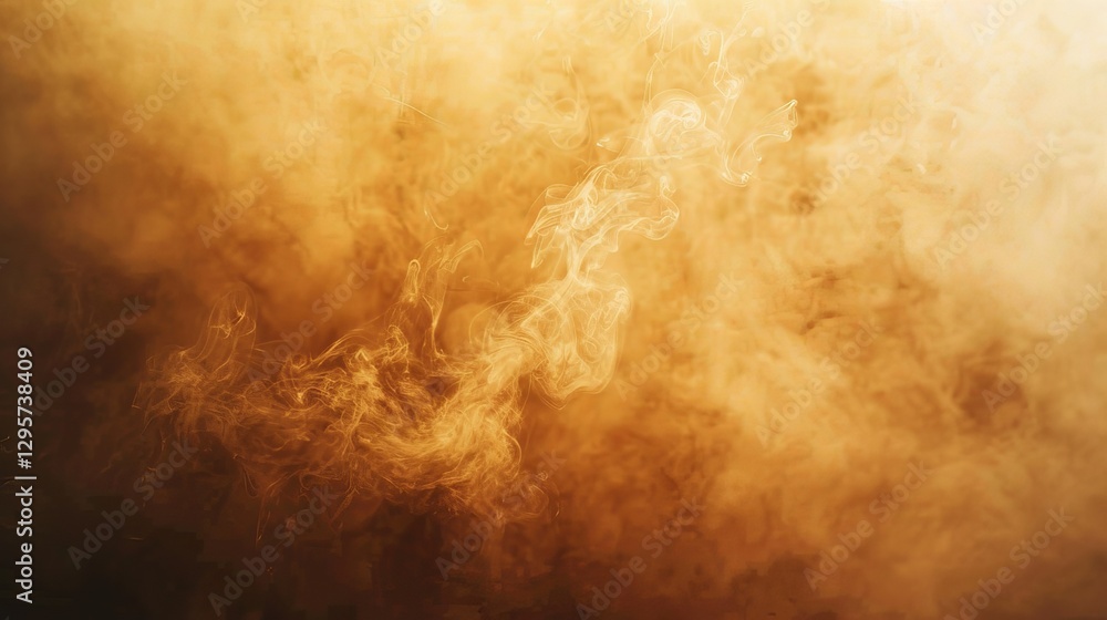 Poster evocative smoke and dust effect overlays for digital photography and design, featuring artistic hazy