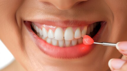 Obraz premium Dental checkup addressing toothache, periodontal disease, gum inflammation, and pain management