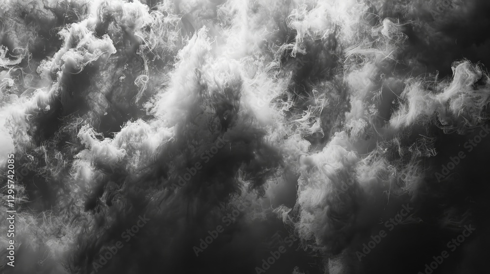 Aufkleber evocative smoke and dust effect overlays for digital photography and design, featuring artistic hazy