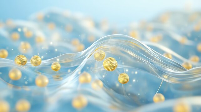 Minimalistic Composition of Palmitoyl Tripeptide in Abstract Design