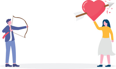 Social media illustration, business concept, web design

