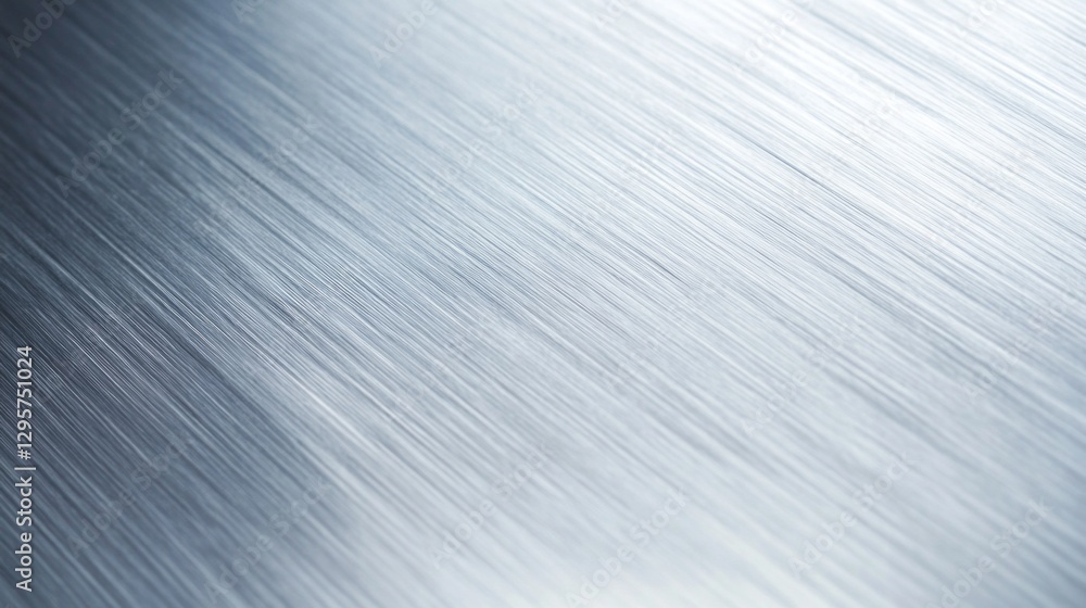 Aufkleber A close-up view of a brushed metal surface reflects soft light in an airy studio. The texture showcases delicate lines that create a dynamic visual rhythm and invite touch