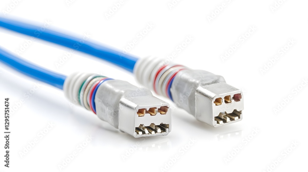 Poster Using a butt connector to join two electrical wires securely for a reliable power connection and electrical repair