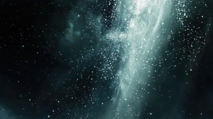 Obraz premium Ethereal Cosmic Scene with Stars and Galactic Elements in Space