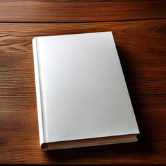 White layout, children's book with clean white pages,closed book