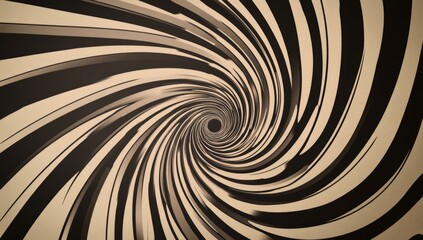 Abstract spiral tunnel, sepia tones, blurred stripes, background with radial lines