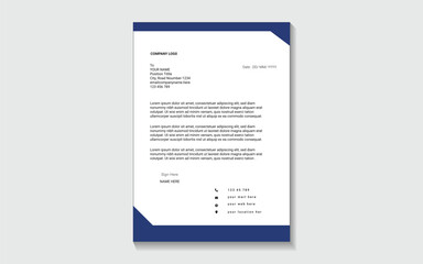 Obraz premium Professional Letterhead Template | Modern Corporate & Stock Market Design