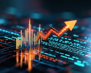 Vibrant Financial Growth with Data Visualization