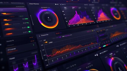 Obraz premium Ai driven analytics dashboard for predicting athlete injury risks and enhancing performance metrics